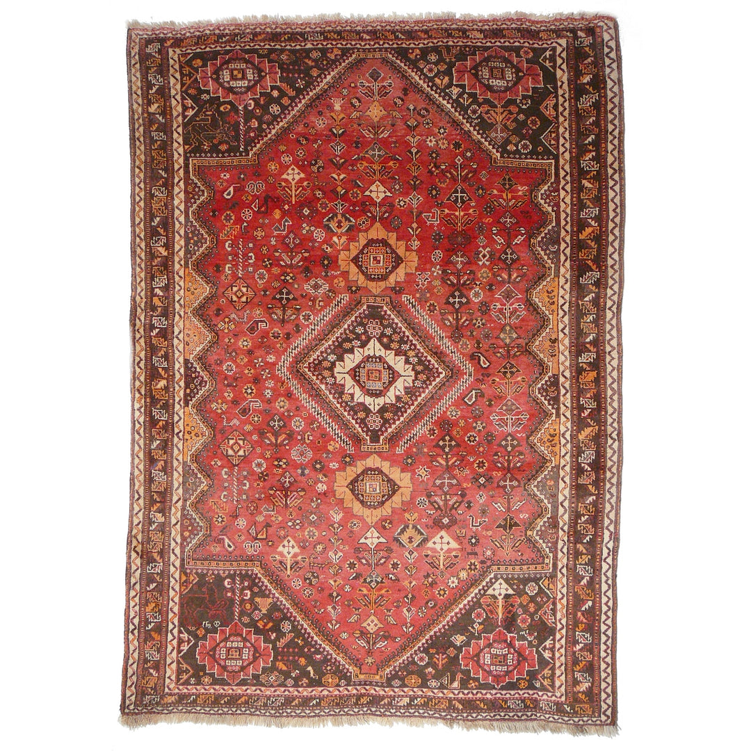 Gashgai rug 7.2 x 5.1 ft - 220 x 155 cm vintage Qashqai