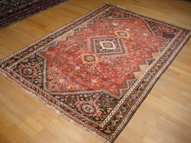 Gashgai rug 7.2 x 5.1 ft - 220 x 155 cm vintage Qashqai
