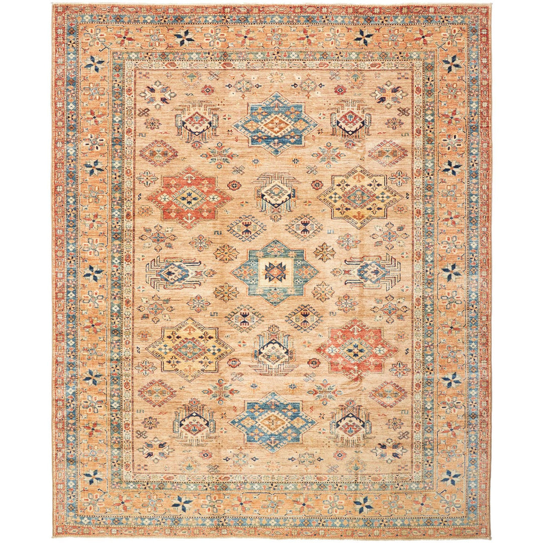 Kazak Shirvan Royal extra fine rug 8x10 ft hand knotted in Afghanistan 12451246
Afghan Shirvan rug 8x10 ft - 250 x 300 cm in a subtle pattern and design - ideal for the living room or dining room.