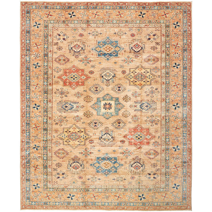 Kazak Shirvan Royal extra fine rug 8x10 ft hand knotted in Afghanistan 12451246
Afghan Shirvan rug 8x10 ft - 250 x 300 cm in a subtle pattern and design - ideal for the living room or dining room.