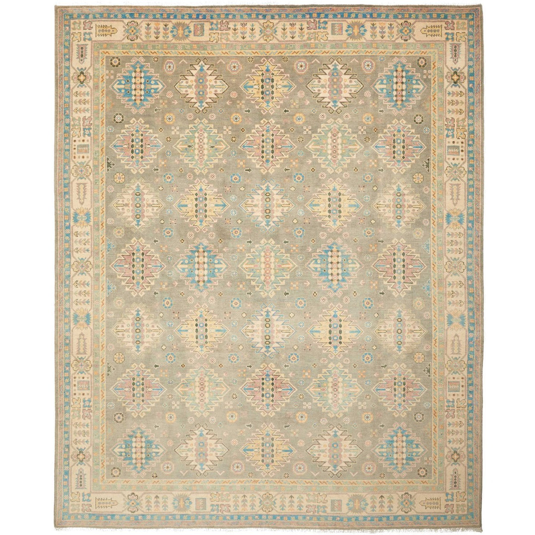 Kazak Rug 8x10 ft Hand-Knotted Carpet from Afghanistan Kazak Tapis Teppich 250x300 cm 12469837