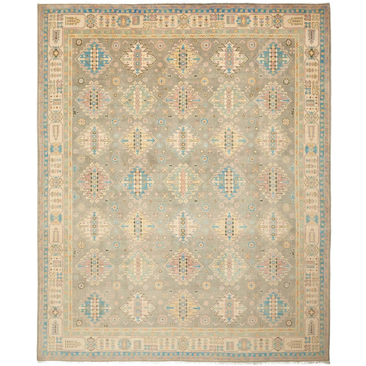 Kazak Rug 8x10 ft Hand-Knotted Carpet from Afghanistan Kazak Tapis Teppich 250x300 cm 12469837