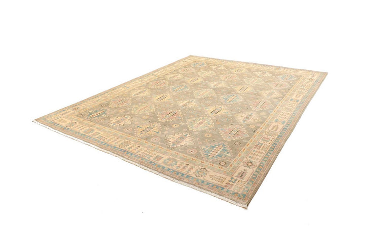 Kazak Rug 8x10 ft Hand-Knotted Carpet from Afghanistan Kazak Tapis Teppich 250x300 cm 12469837