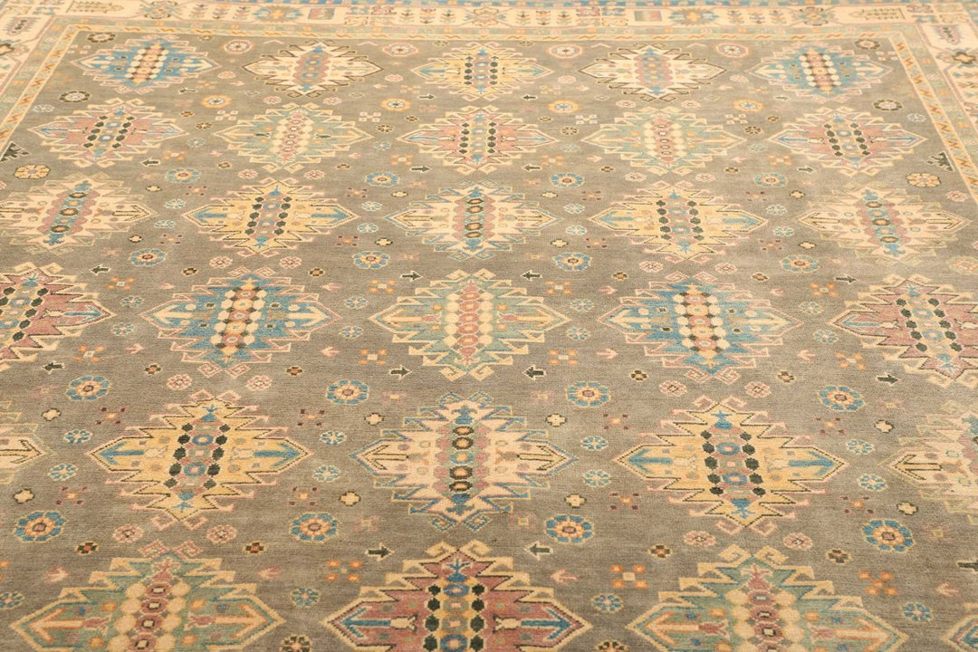 Kazak Rug 8x10 ft Hand-Knotted Carpet from Afghanistan Kazak Tapis Teppich 250x300 cm 12469837