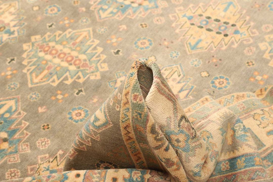 Kazak Rug 8x10 ft Hand-Knotted Carpet from Afghanistan Kazak Tapis Teppich 250x300 cm 12469837