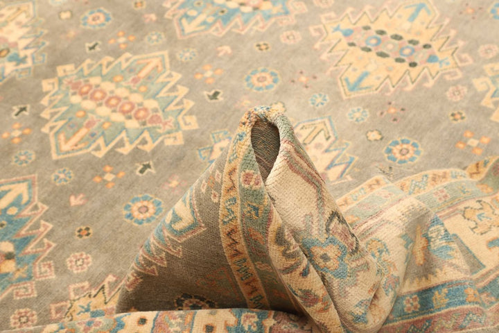 Kazak Rug 8x10 ft Hand-Knotted Carpet from Afghanistan Kazak Tapis Teppich 250x300 cm 12469837