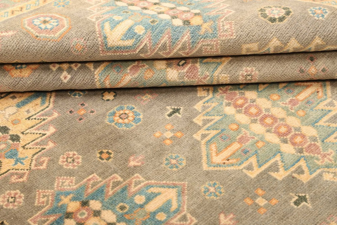 Kazak Rug 8x10 ft Hand-Knotted Carpet from Afghanistan Kazak Tapis Teppich 250x300 cm 12469837