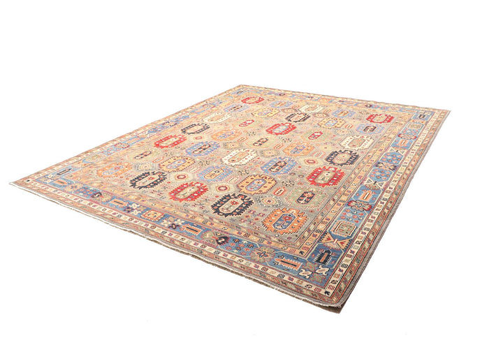Kazak Rug 8x10 ft Hand-Knotted Carpet from Afghanistan 12470056 for living room or dining room.
Afghan Kazak Teppich 250 x 300 cm für Esszimmer oder Wohnzimmer. Tapis afghan Kazak 250 x 300 cm pour salle à manger ou salon.