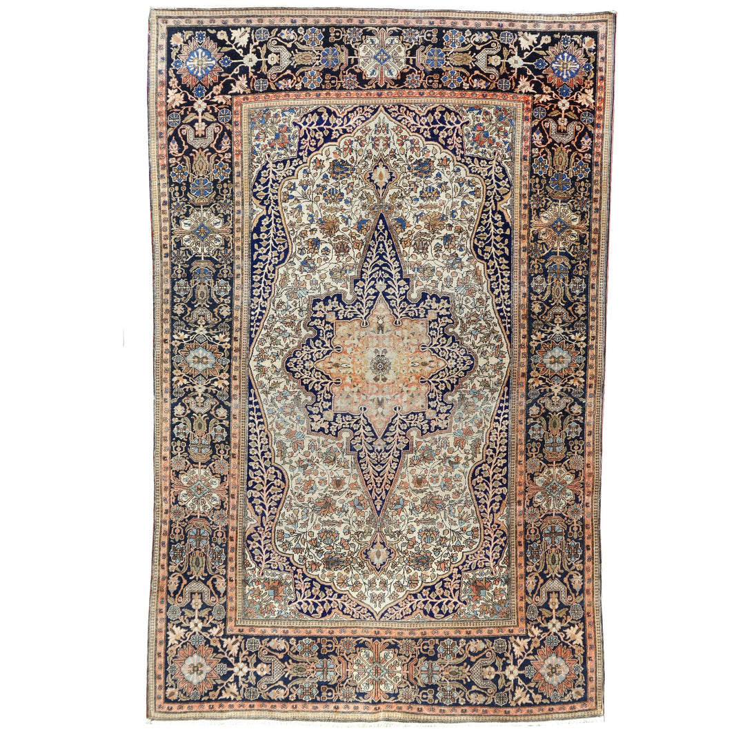 Mohtasham Kashan antique fine rug 1875-1900