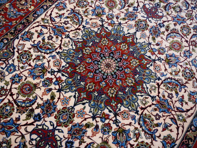 14154 Isfahan rug hand-knotted super fine