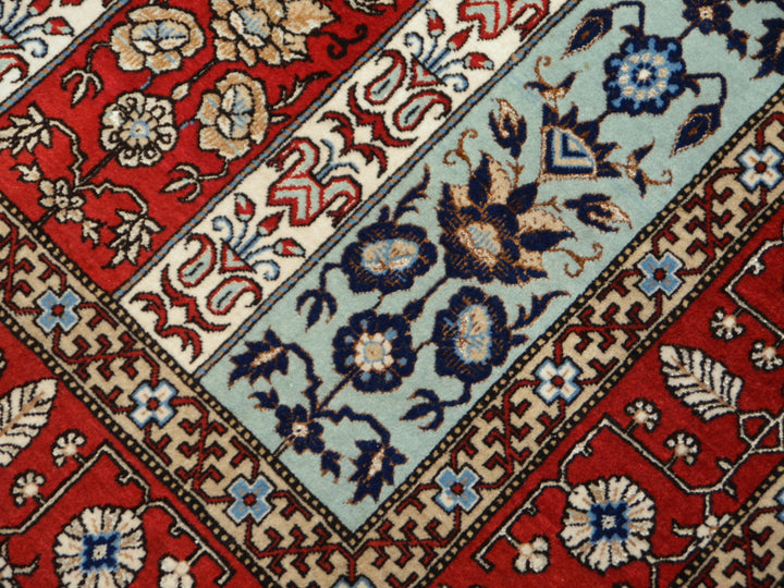 Qum wool and silk rug
