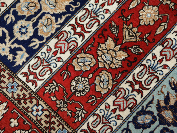 Qum wool and silk rug
