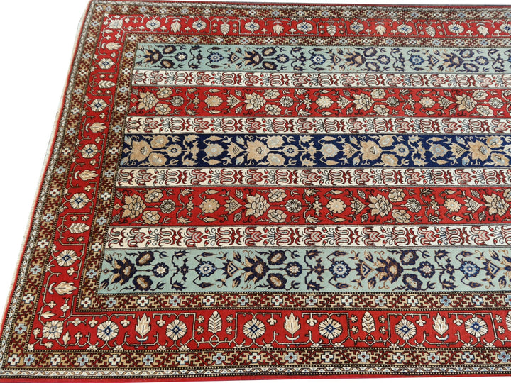 Qum wool and silk rug