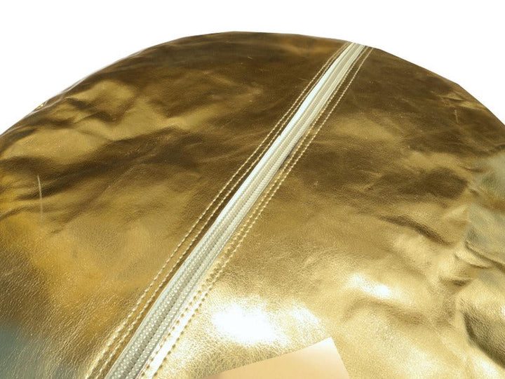 15167 Moroccan Pouf Gold Footstool Ottoman Lounge Furniture