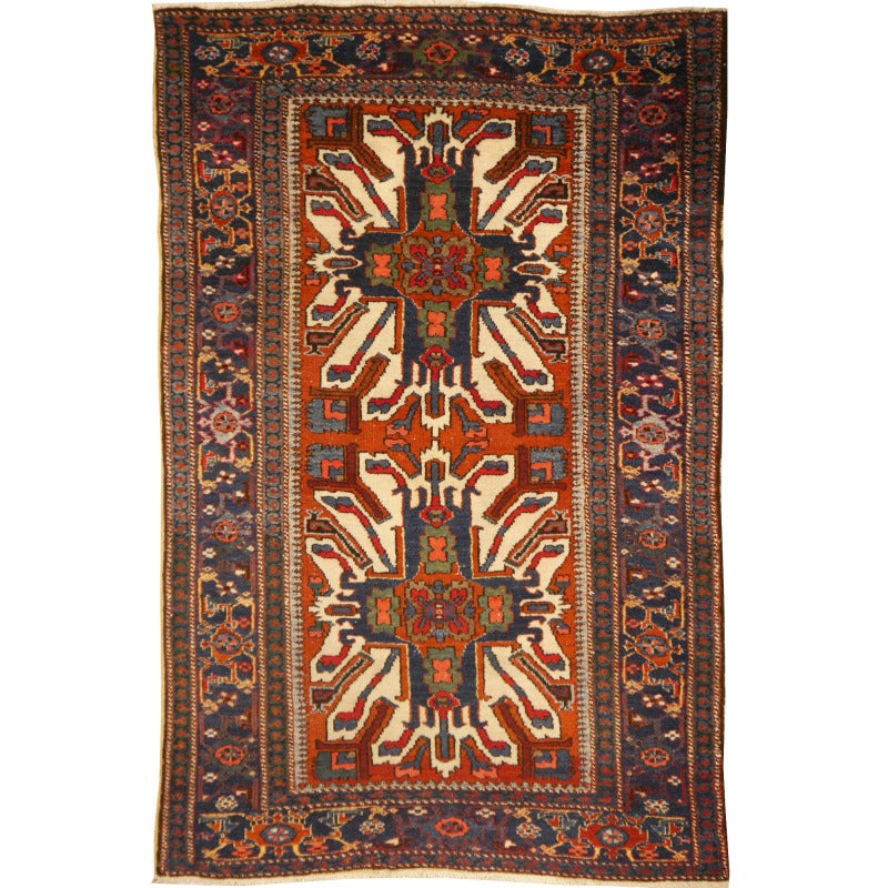 Antique Heriz Rug  Kazak Cherlabend Design Rug from Karaja