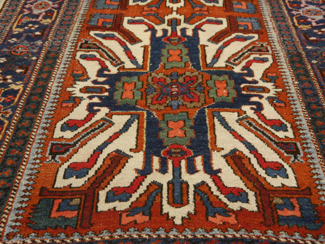 Antique Heriz Rug  Kazak Cherlabend Design Rug from Karaja