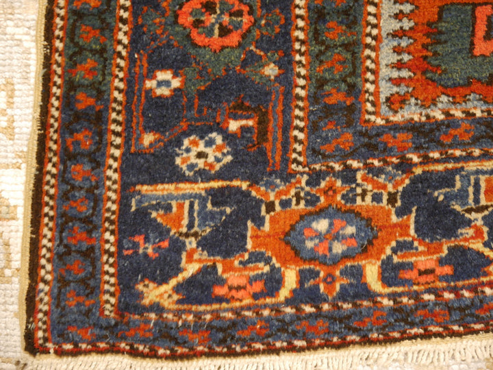 Antique Heriz Rug  Kazak Cherlabend Design Rug from Karaja