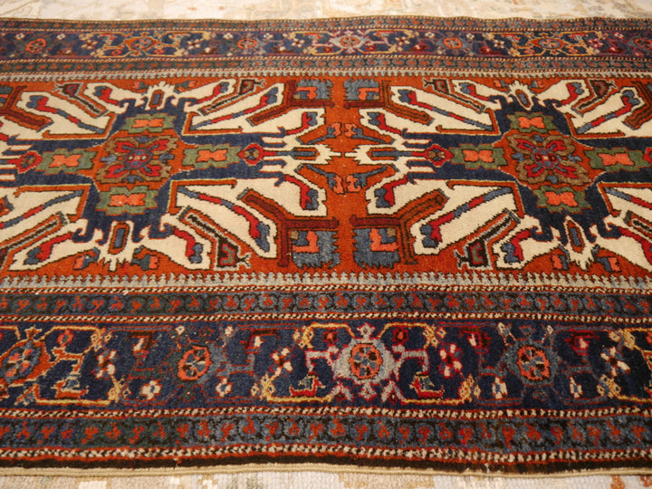 Antique Heriz Rug  Kazak Cherlabend Design Rug from Karaja