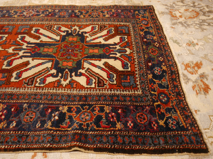 Antique Heriz Rug  Kazak Cherlabend Design Rug from Karaja