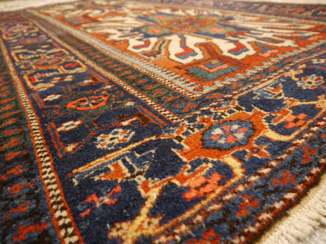 Antique Heriz Rug  Kazak Cherlabend Design Rug from Karaja