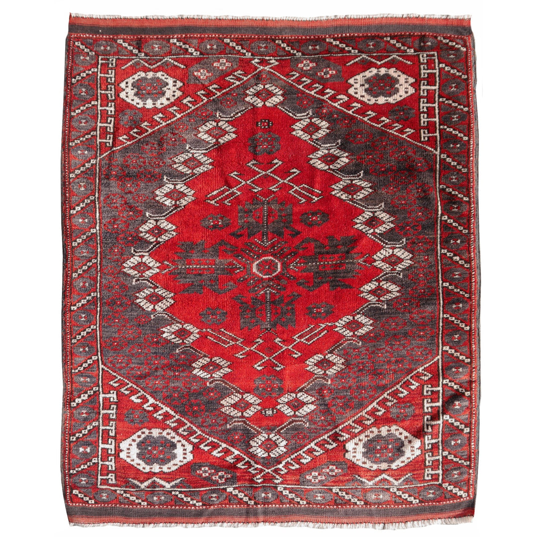 bergama kiz rug tppich tapis vintage antique 130 x 100 cm