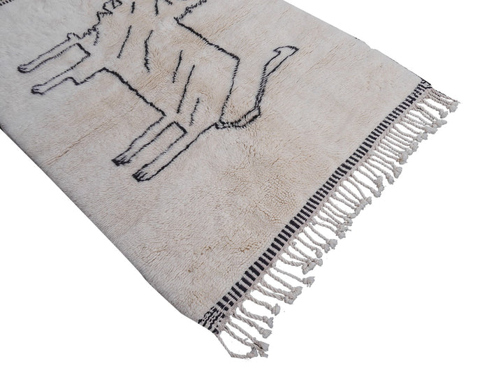 15821 Beni Ourain Mirt Lion rug 6.3 x 4.0 ft / 187 x 122 cm