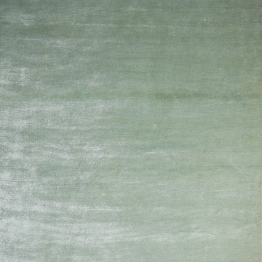 Light Green Perfect Plains Rug Ice Water hand-knotted Bamboo Silk