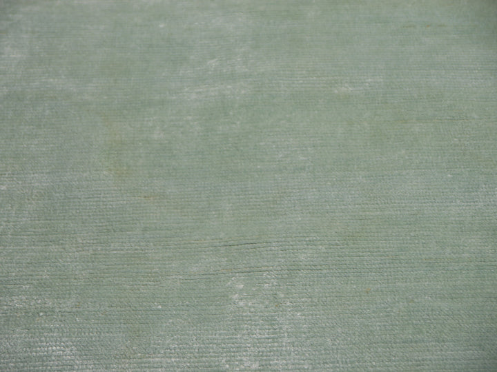 Light Green Perfect Plains Rug Ice Water hand-knotted Bamboo Silk