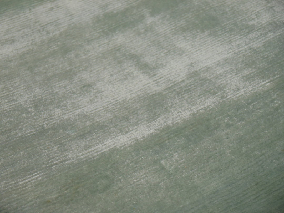 Light Green Perfect Plains Rug Ice Water hand-knotted Bamboo Silk