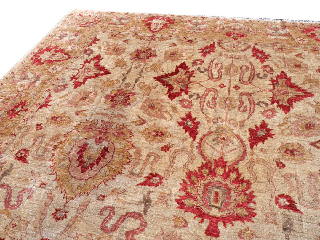 Ziegler Mahal Rug – 545 x 396 cm (17.9 x 13 ft / 214 x 156 in) – Hand-knotted in Afghanistan