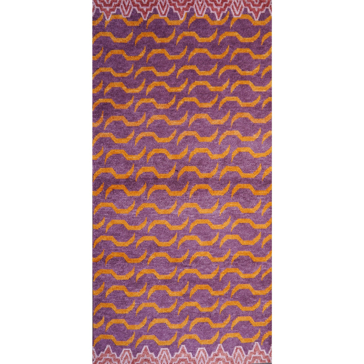Tapis Tigre Tibétain 180 x 90 noué à la main - Djoharian Design 16202