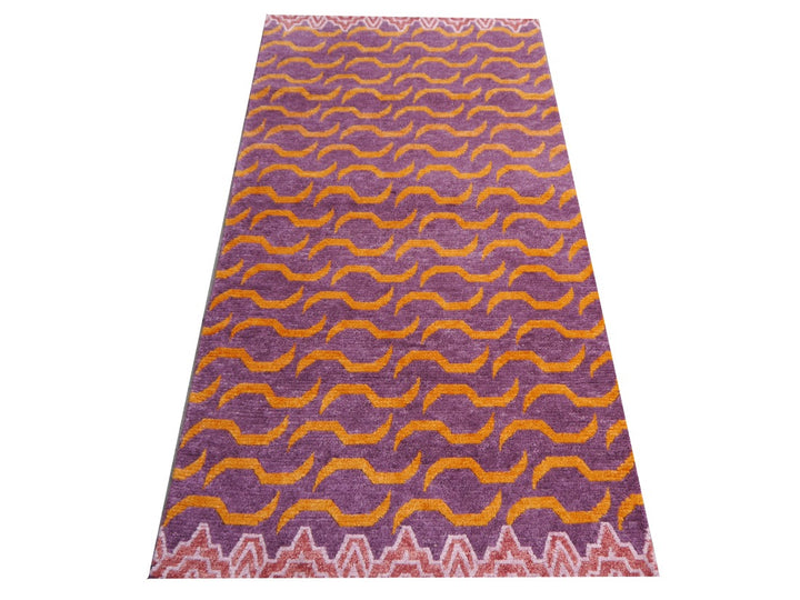 Tapis Tigre Tibétain 180 x 90 noué à la main - Djoharian Design 16202