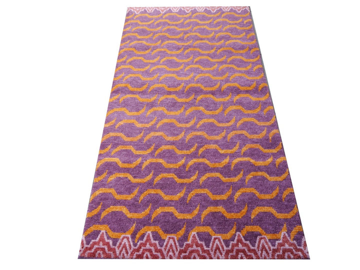 Tapis Tigre Tibétain 180 x 90 noué à la main - Djoharian Design 16202