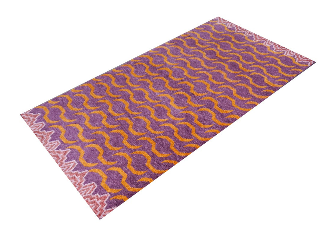 Tapis Tigre Tibétain 180 x 90 noué à la main - Djoharian Design 16202