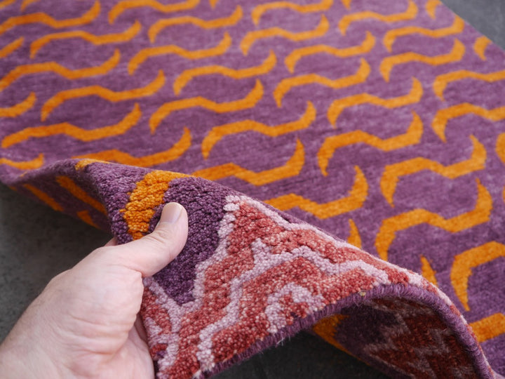 Tapis Tigre Tibétain 180 x 90 noué à la main - Djoharian Design 16202