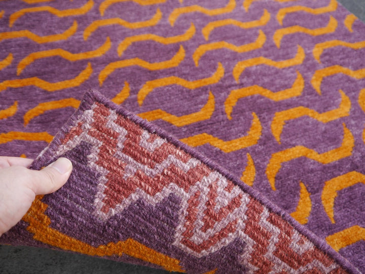 Tapis Tigre Tibétain 180 x 90 noué à la main - Djoharian Design 16202