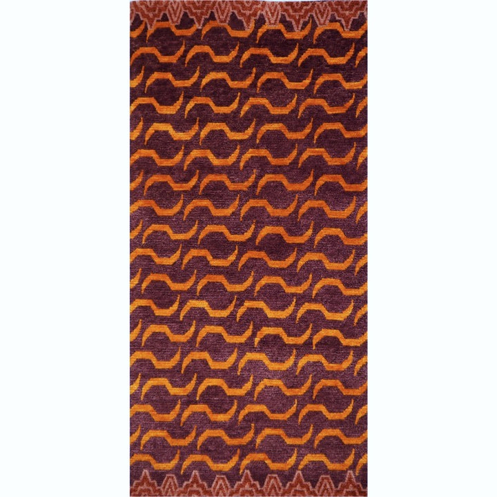 Tibetan Tiger Rug 6 x 3 ft hand-knotted Exclusive Tibetan Tiger rug, hand-knotted silk and wool.