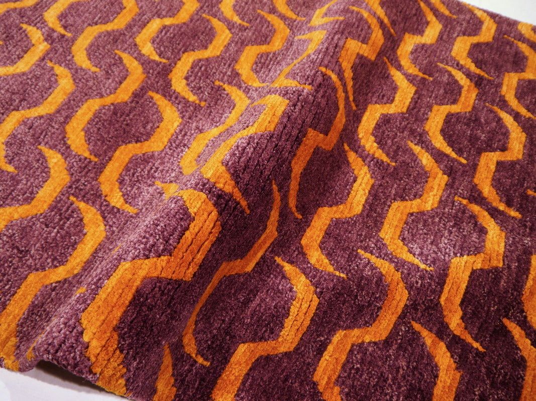 Tibetan Tiger Rug 6 x 3 ft hand-knotted Exclusive Tibetan Tiger rug, hand-knotted silk and wool.