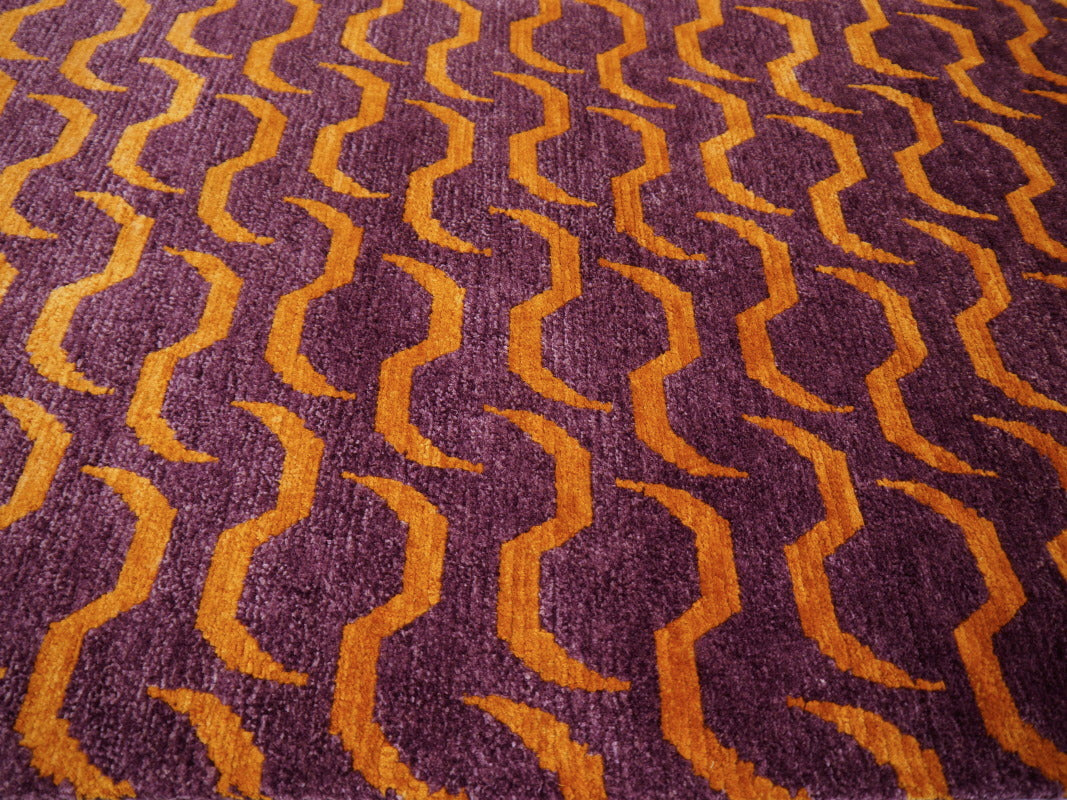 Tibetan Tiger Rug 6 x 3 ft hand-knotted Exclusive Tibetan Tiger rug, hand-knotted silk and wool.