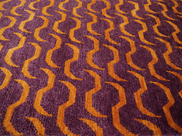 Tibetan Tiger Rug 6 x 3 ft hand-knotted Exclusive Tibetan Tiger rug, hand-knotted silk and wool.