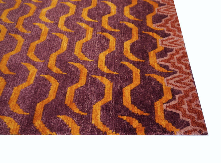 Tibetan Tiger Rug 6 x 3 ft hand-knotted Exclusive Tibetan Tiger rug, hand-knotted silk and wool.