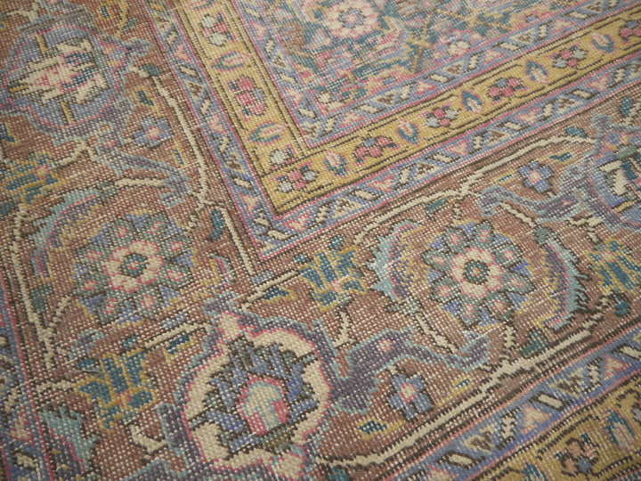 11’5 x 8’2 Classic Vintage Rug Muted Red Beige, Red, Green & Brown