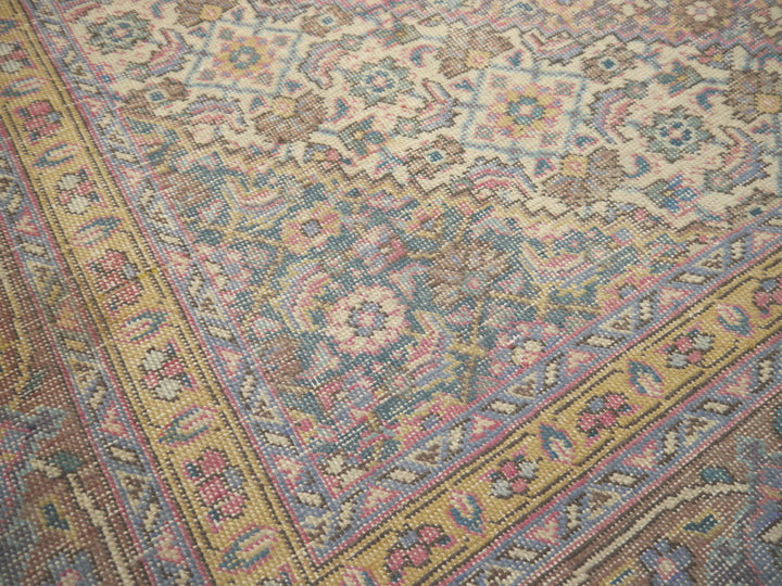11’5 x 8’2 Classic Vintage Rug Muted Red Beige, Red, Green & Brown