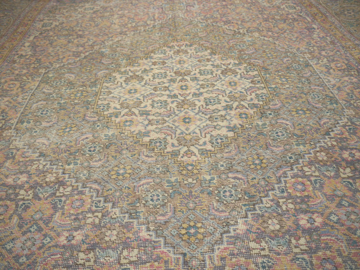 11’5 x 8’2 Classic Vintage Rug Muted Red Beige, Red, Green & Brown