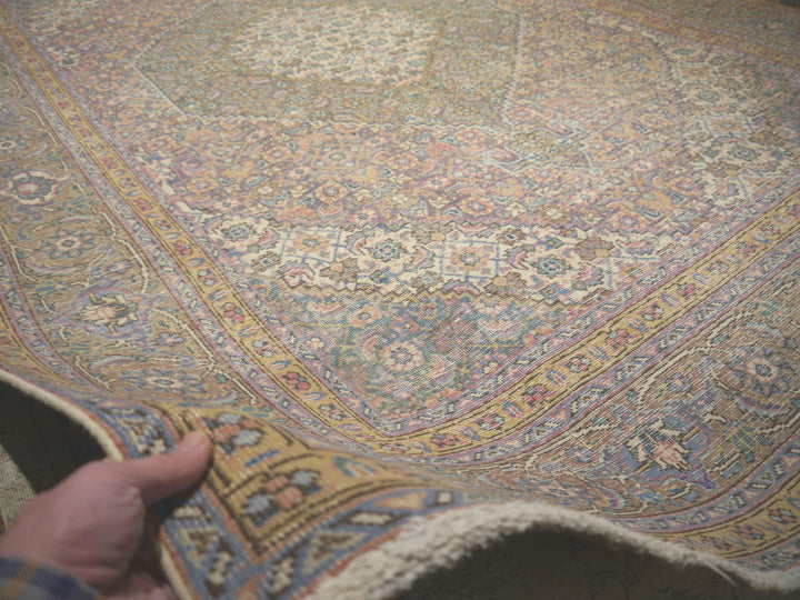 11’5 x 8’2 Classic Vintage Rug Muted Red Beige, Red, Green & Brown