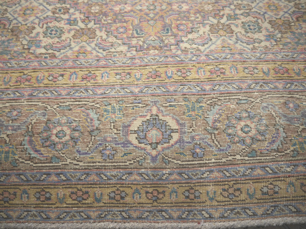 11’5 x 8’2 Classic Vintage Rug Muted Red Beige, Red, Green & Brown