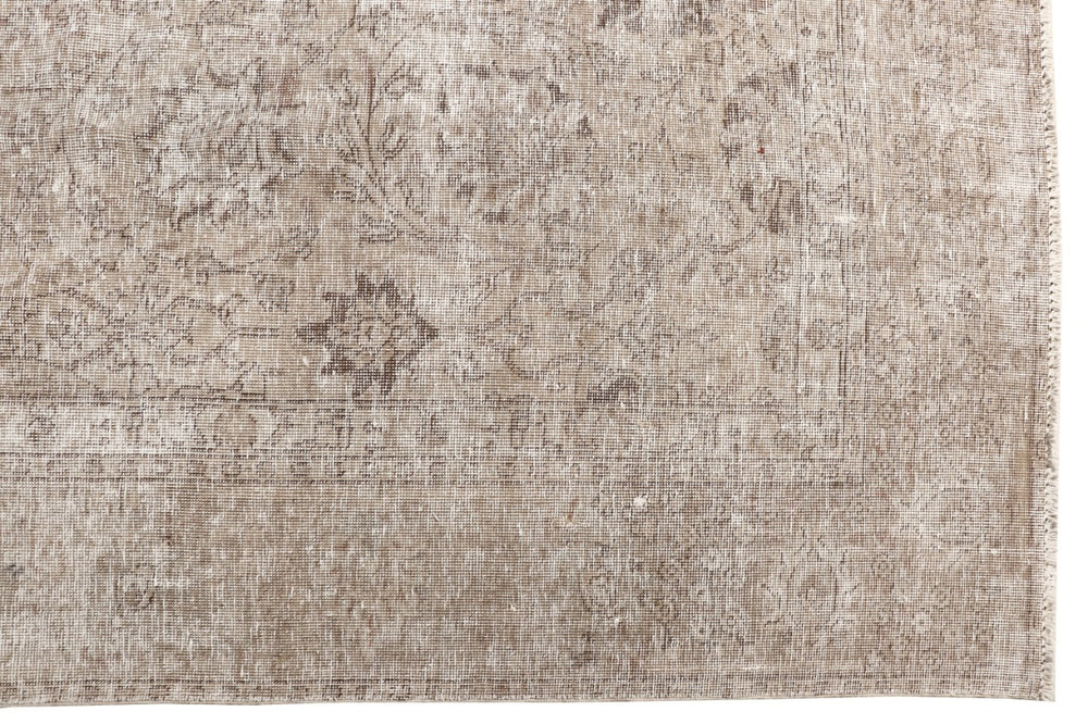 16295 Vintage Rug Beige Muted 9 x 12 ft hand-knotted