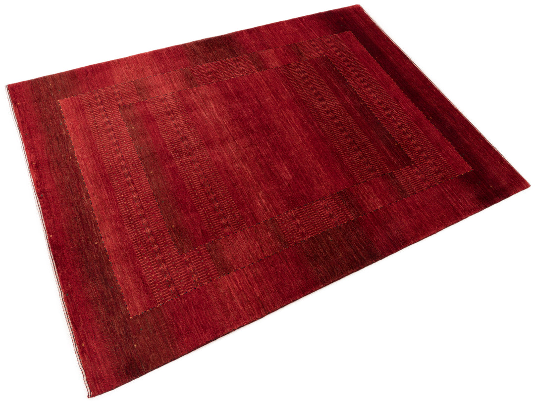 Tapis Loribaft Atash – 195 x 145 cm Rug Teppich Rouge Rot Red carpet