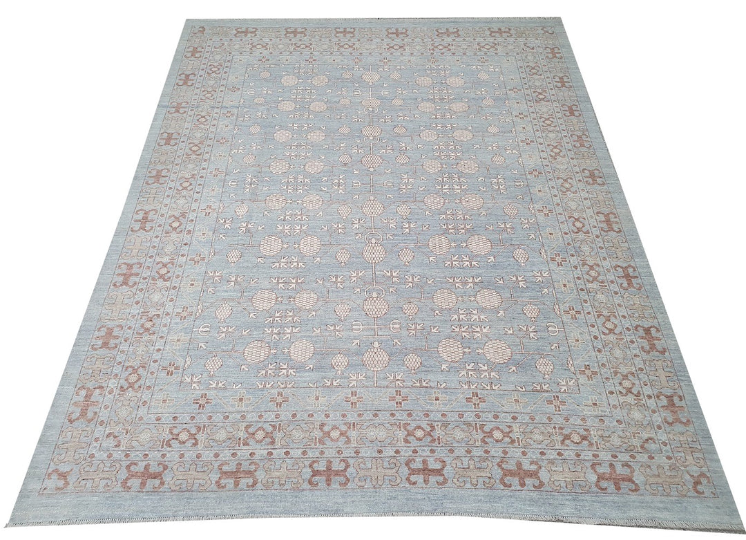 16400 Khotan Samarkand rug 11.3 x 9.0 ft grey beige
