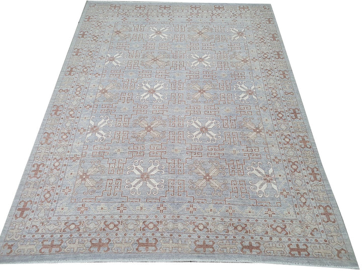 Khotan Samarkand rug 11.5 x 8.9 ft wool hand-knotted